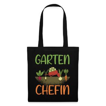 Garten Chefin - Stoffbeutel - Schwarz - Vorne