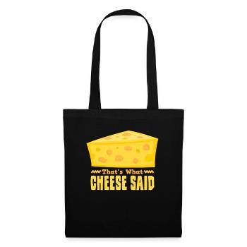 C’est ce que Cheese a dit Lustiger Käse - Sac en tissu - noir - Devant