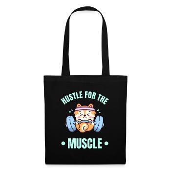 Entraînez-vous pour les muscles de chien chien d’entraînement - Sac en tissu - noir - Devant