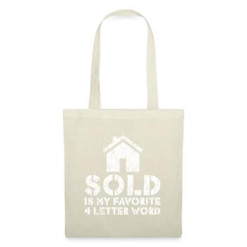 Sold Is My Favorite 4 Letter Word 2 - Sac en tissu - nature - Devant