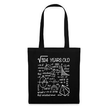 18th Birthday Mathematics Teacher Students - Tote Bag - black - Front