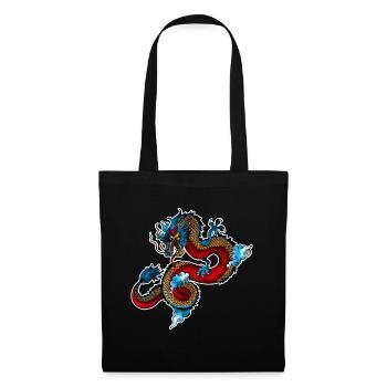 Japanese Dragon T-Shirt Gift Dragon - Tote Bag - black - Front
