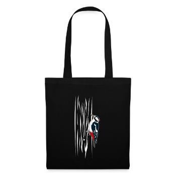 Pivert Sur le T-shirt de l’arbre Cadeau - Sac en tissu - noir - Devant