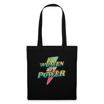 Women will rise - Frauenpower - Gleichberechtigung - Stoffbeutel - Schwarz - Vorne