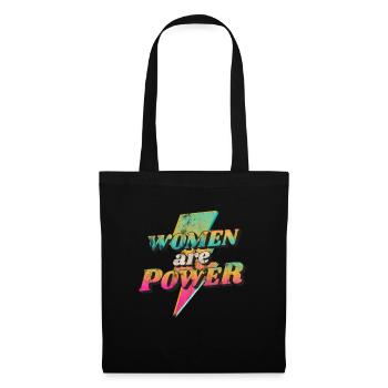Women will rise - Frauenpower - Gleichberechtigung - Stoffbeutel - Schwarz - Vorne