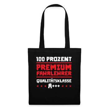 Bester Fahrlehrer Fahrschullehrer lustiges - Stoffbeutel - Schwarz - Vorne