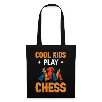Jeu d’échecs Enfants Échecs - Sac en tissu - noir - Devant