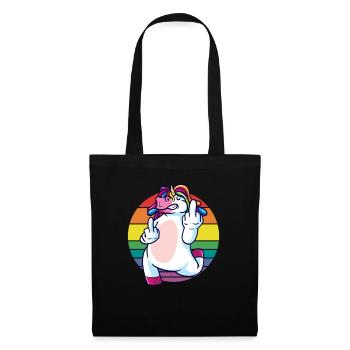 Funny unicorn saying about unicorns! - Tote Bag - black - Front