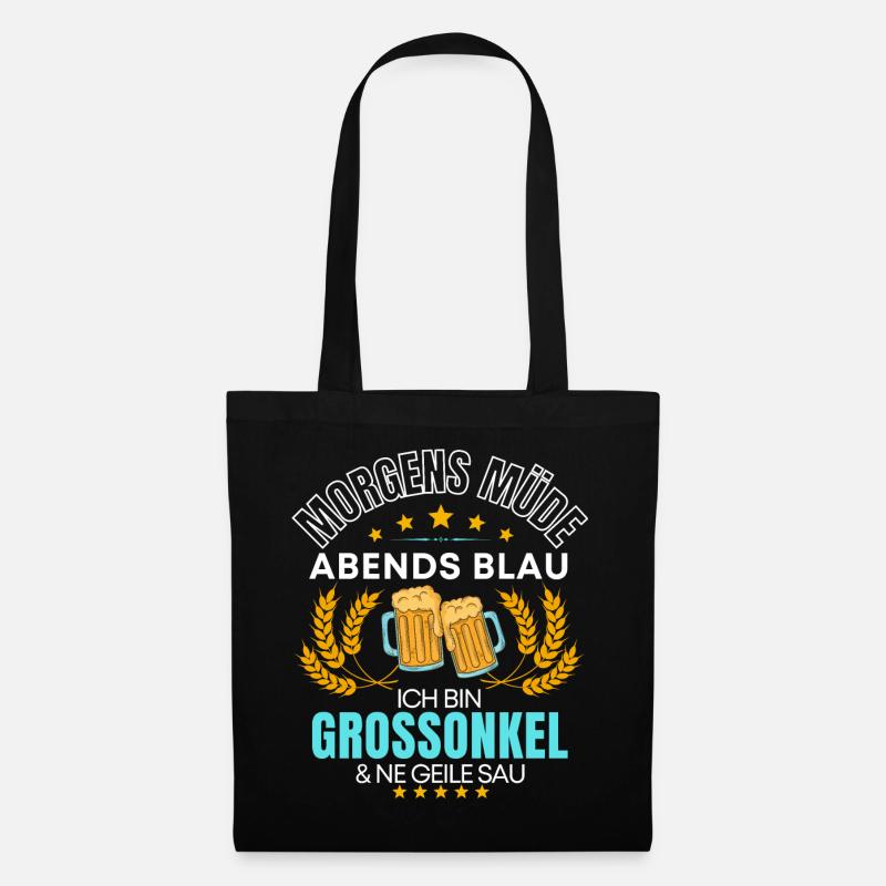 ICH BIN DER GROSSONKEL DIE GEILE SAU! GROßONKEL - Stoffbeutel - Schwarz