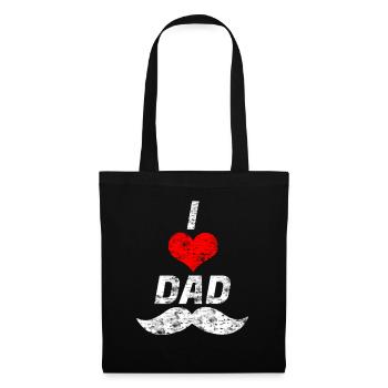 I love Dad - Tote Bag - black - Front