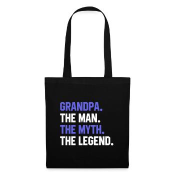 GRANDPA THE MAN THE MYTH THE LEGEND - Fathers Day - Tote Bag - black - Front
