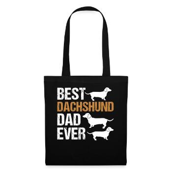 Dachshund Dad Dachshund Dog Dad Father Gift - Tote Bag - black - Front