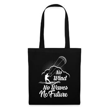 kiteboard kitesurfing kite kitesurfer - Tote Bag - black - Front
