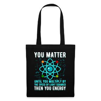 Physique physicien Science Chimie Cadeau - Sac en tissu - noir - Devant