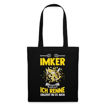 Imker - Stoffbeutel - Schwarz - Vorne