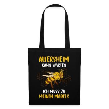 Imker - Stoffbeutel - Schwarz - Vorne