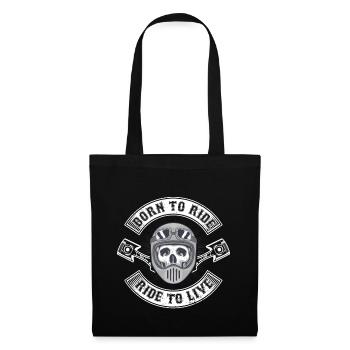 Moto - Sac en tissu - noir - Devant