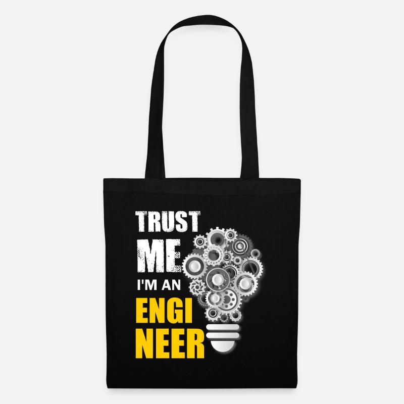 Trust me I ́m an engineer, engineer and mechanic - Tote Bag - black