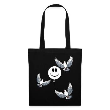 Heavenly Balloon Doves of Peace Doves Peace - Tote Bag - black - Front