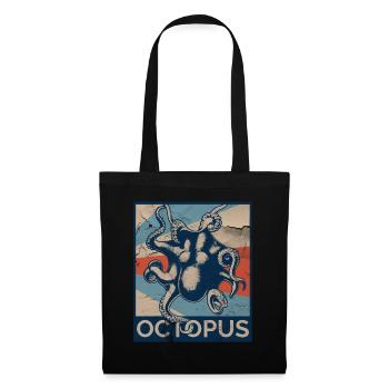 Pieuvres - Sac en tissu - noir - Devant