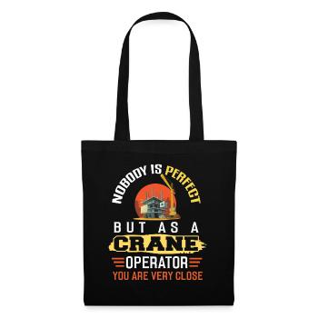 Crane operator Crane operator construction site work - Tote Bag - black - Front
