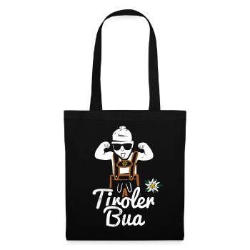 Bua tyrolienne avec pantalon en cuir Lausbua du Tyrol Costume - Sac en tissu - noir - Devant