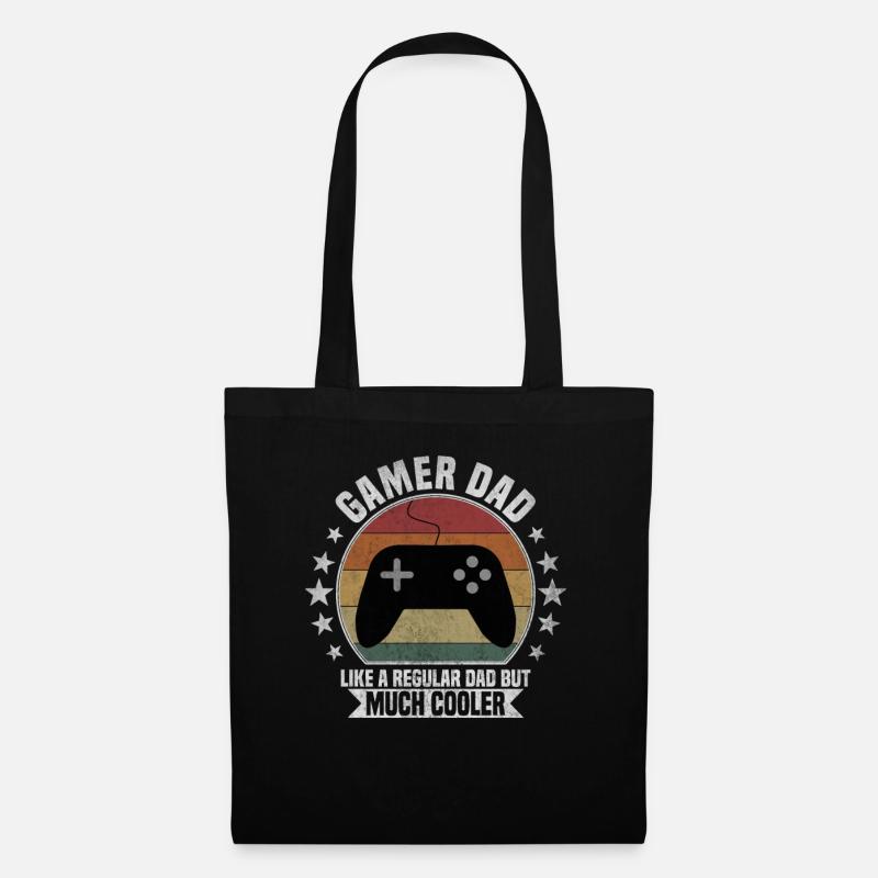 Gamer Dad - Stoffbeutel - Schwarz
