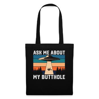 Alien Ask me for anal gift - Tote Bag - black - Front