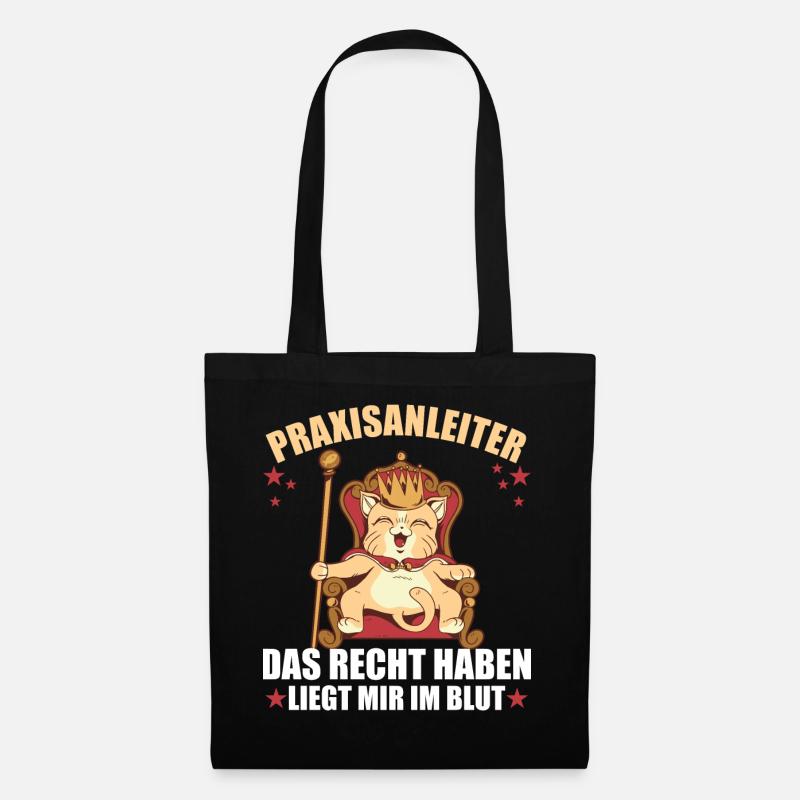 Praxisanleiter lustiger Spruch - Stoffbeutel - Schwarz