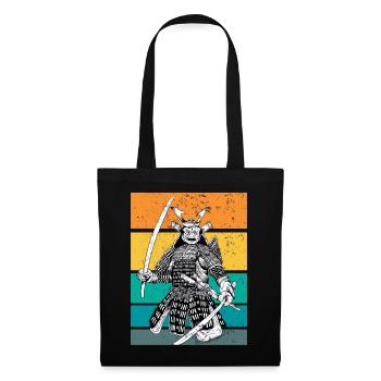 kampfkunst japanischer Samurai beim Ritual - Stoffbeutel - Schwarz - Vorne