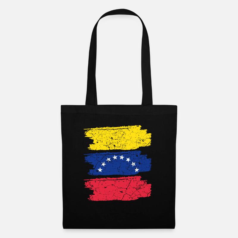 Venezuela Flagge - Stoffbeutel - Schwarz