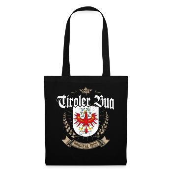 Tiroler Bua Tirol Wappen Adler Bekleidung - Stoffbeutel - Schwarz - Vorne