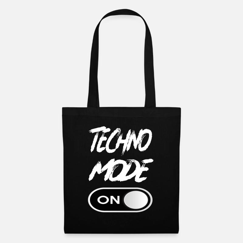 Techno Mode On - Techno Techno Musik Techno - Stoffbeutel - Schwarz