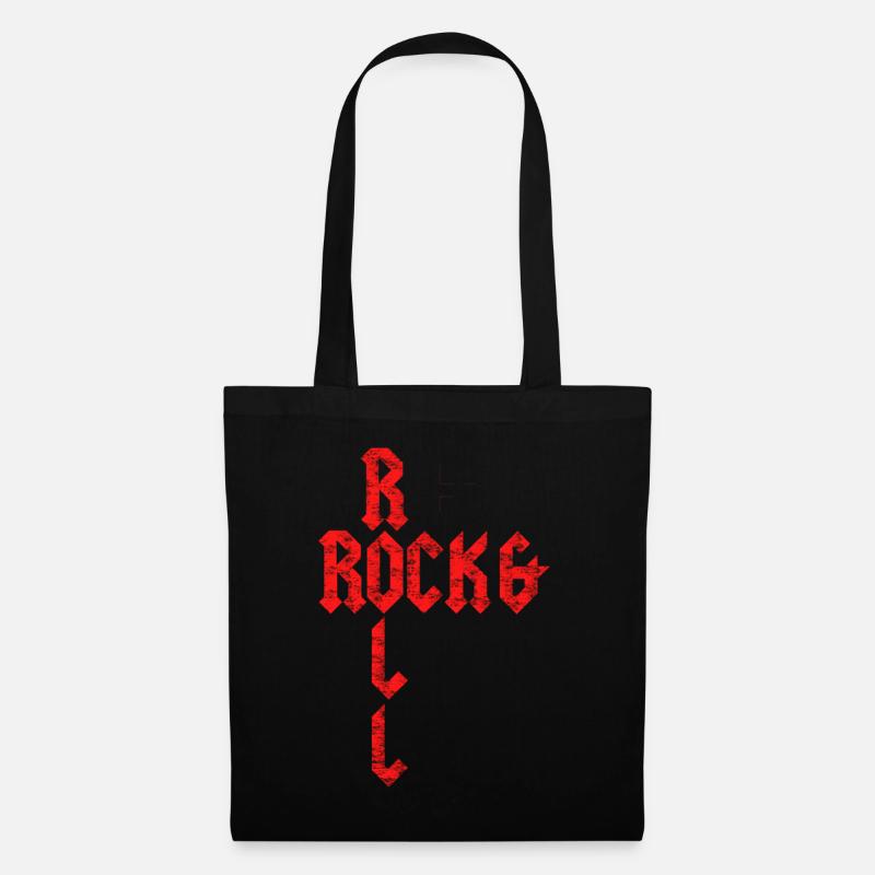 Rock and Roll - Stoffbeutel - Schwarz