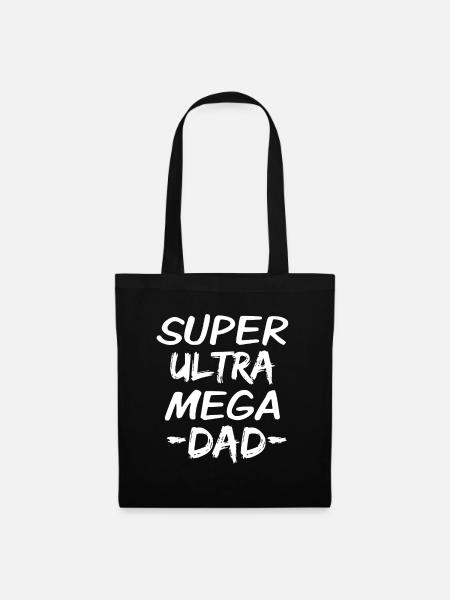 super papa - Stoffbeutel - Schwarz