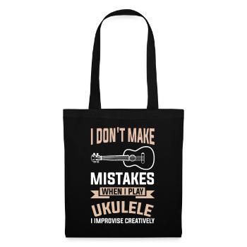 Ukulele Ukulelist Ukulele Player Musikverein - Tote Bag - black - Front