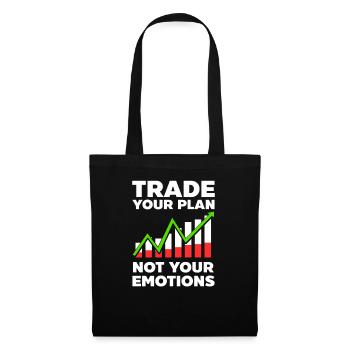 Stock Trading Trade Your Plan Not Your Emotions - Tote Bag - black - Front