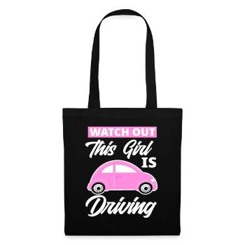 Novice driver's license girl gift - Tote Bag - black - Front