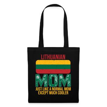 Drapeau Lituanien de la Mère Lithuanienne pour la fête des mères - Sac en tissu - noir - Devant