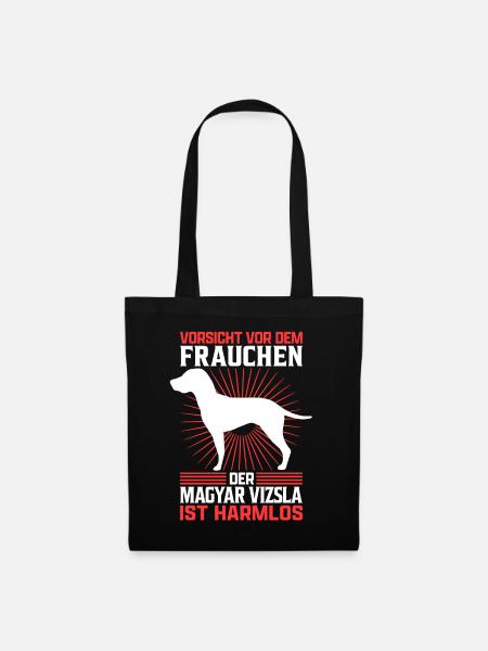 Magyar Vizsla Frauchen Vorstehhund Besitzerin - Stoffbeutel - Schwarz
