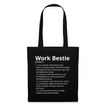 Work Beast Definition Description - Tote Bag - black - Front