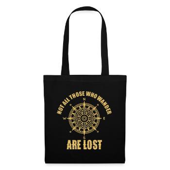 Not all those who wander are lost - Tote Bag - black - Front