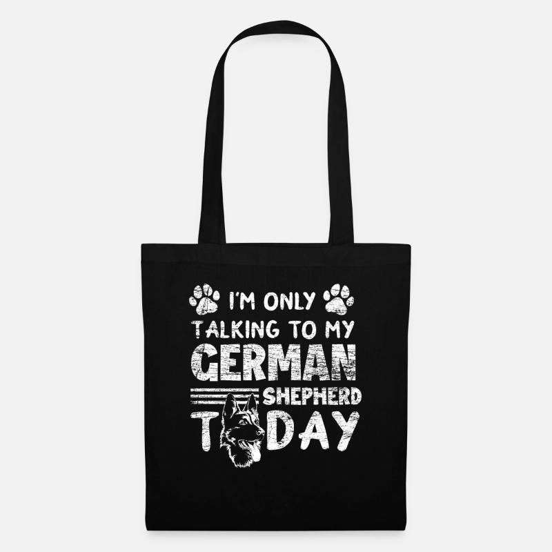 Deutscher Schäferhund Spruch Hundehalter - Stoffbeutel - Schwarz