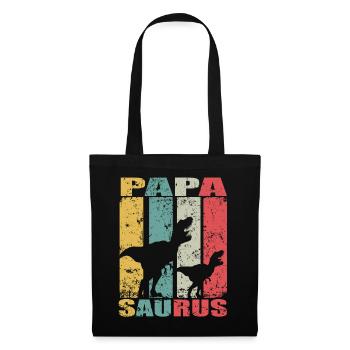 PapaSaurus Dinosaur Baby Families Papa Saurus - Tote Bag - black - Front