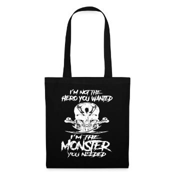 Not the Hero you wanted I'm the Monster Grim Reaper - Tote Bag - black - Front