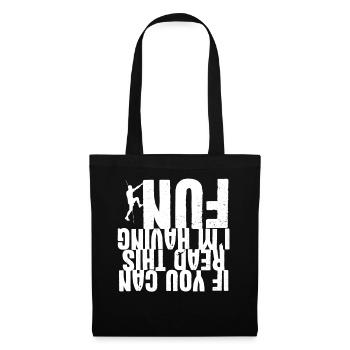 Rock Climbing Climber You Can Read - Sac en tissu - noir - Devant