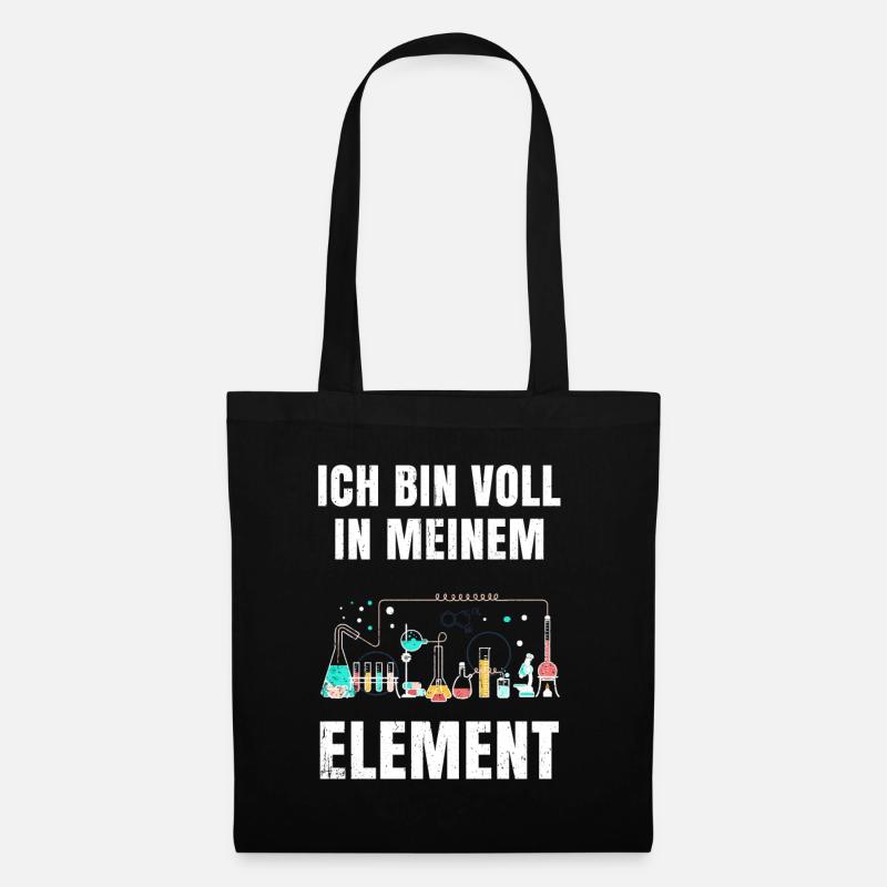 Chemie - Stoffbeutel - Schwarz