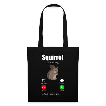 Squirrel Tshirt Chipmunk Squirrel Nut - Tote Bag - black - Front