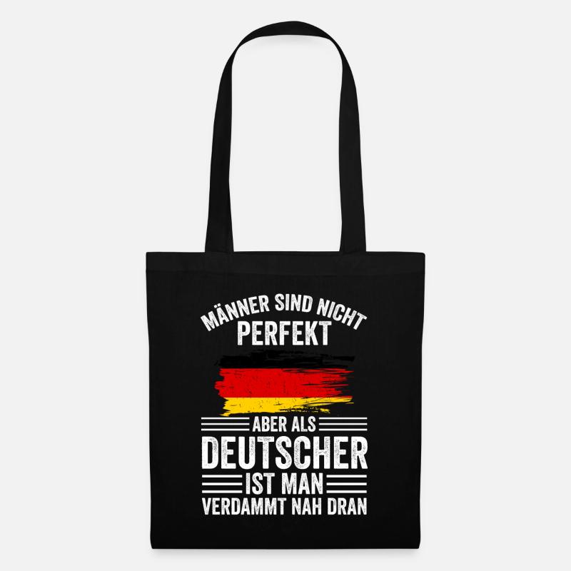 Deutschland Deutsch Deutsche Deutscher Deutsche Mä - Stoffbeutel - Schwarz
