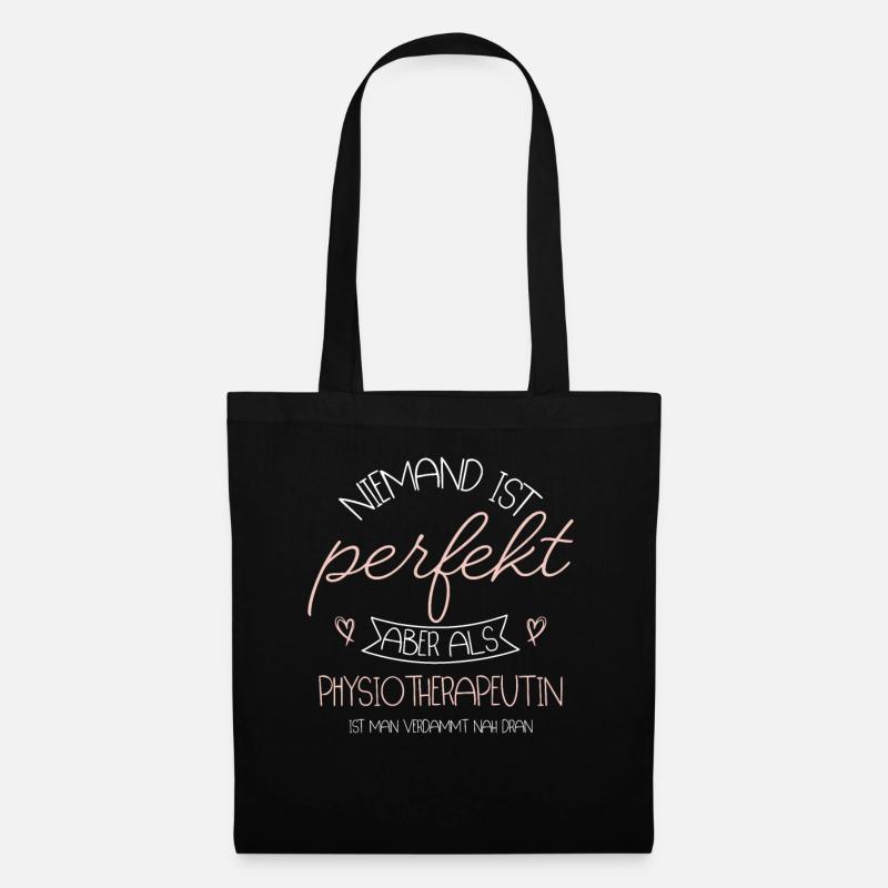 Physiotherapeutin - Stoffbeutel - Schwarz